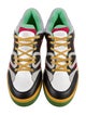 Gucci Leather Colorblock Pattern Athletic Sneakers