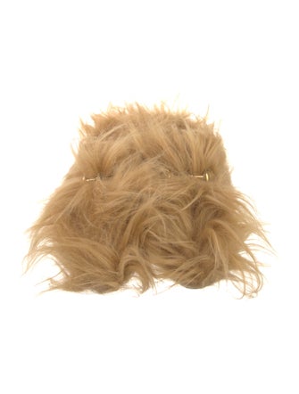 Gucci 1955 Horsebit Accent Fur Mules