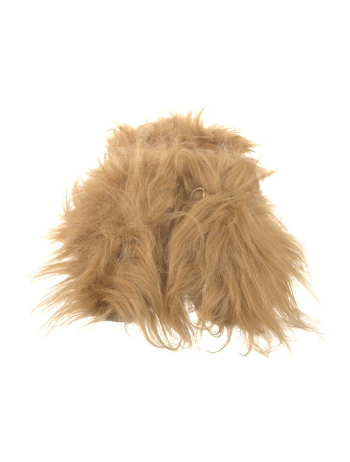 Gucci 1955 Horsebit Accent Fur Mules