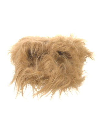 Gucci 1955 Horsebit Accent Fur Mules