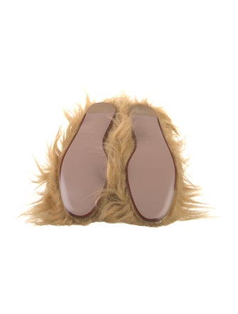 Gucci 1955 Horsebit Accent Fur Mules