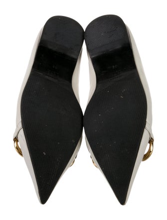 Gucci Horsebit Accent Leather Mary Jane Flats