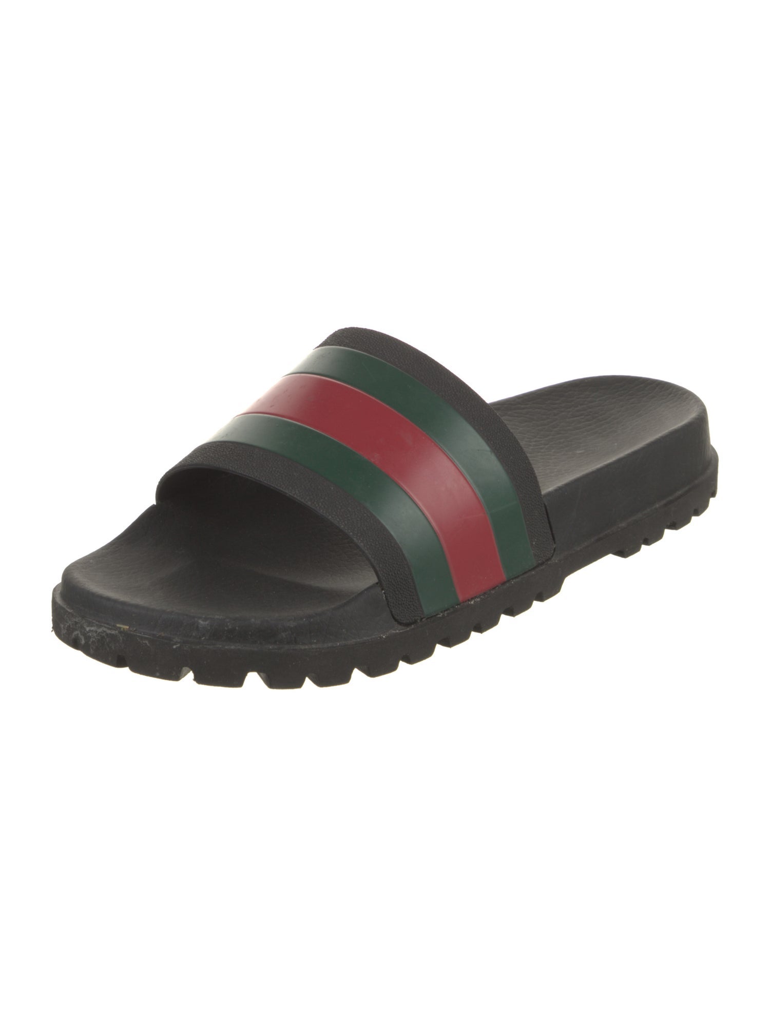 Gucci Web Accent Rubber Slides