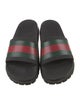 Gucci Web Accent Rubber Slides