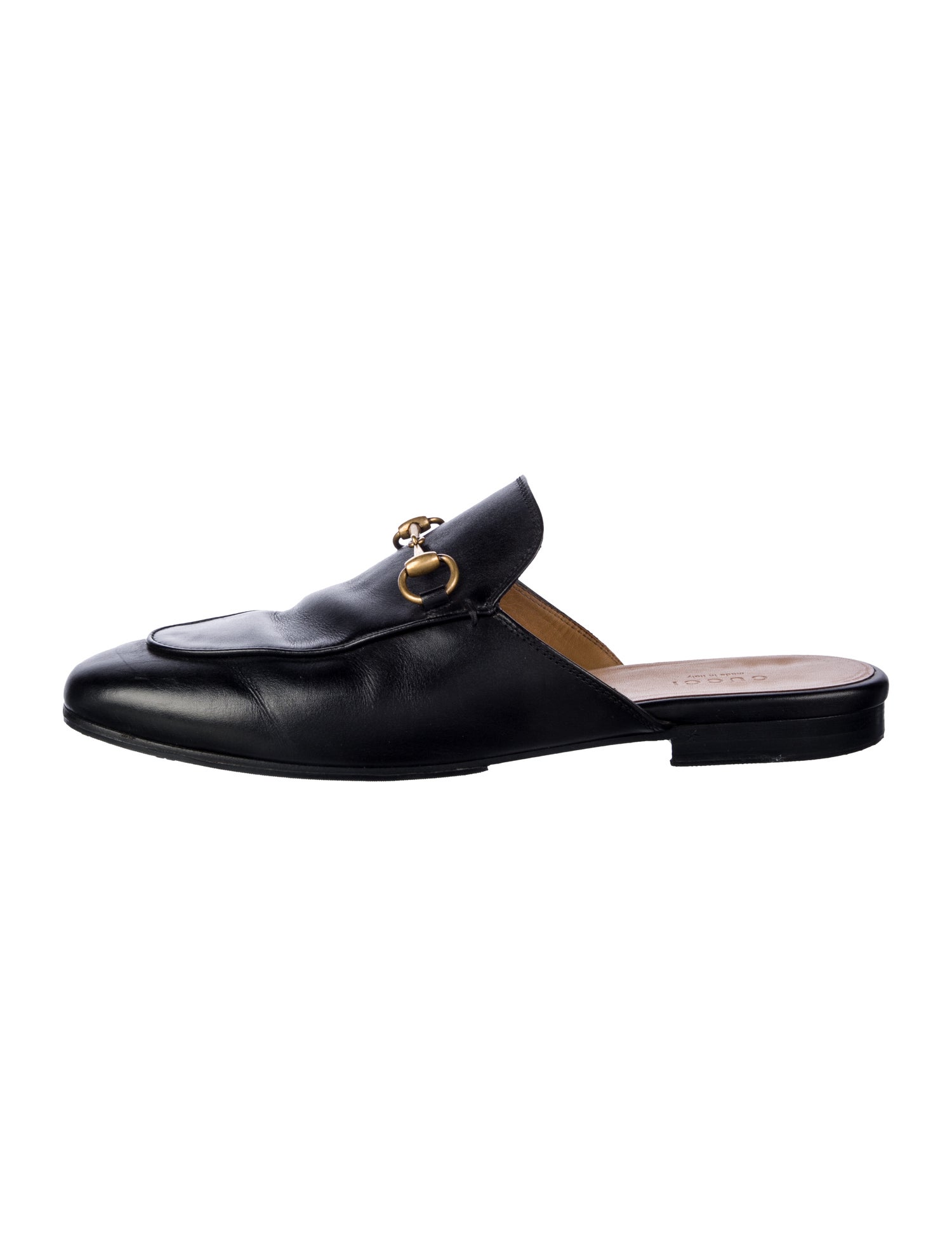 Gucci Horsebit Accent Leather Mules
