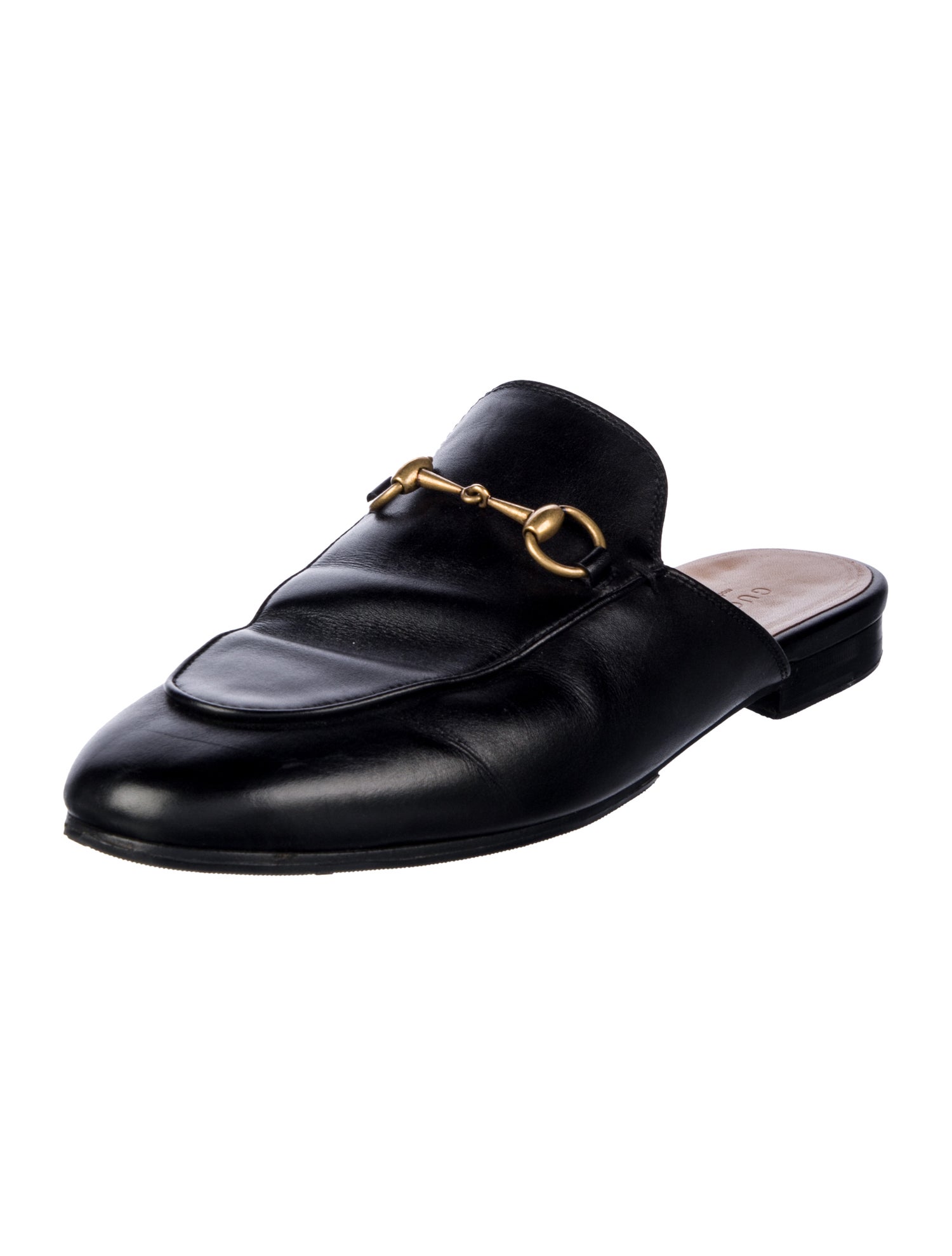 Gucci Horsebit Accent Leather Mules