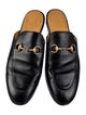 Gucci Horsebit Accent Leather Mules