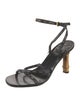 Gucci Bamboo Accent Leather Sandals