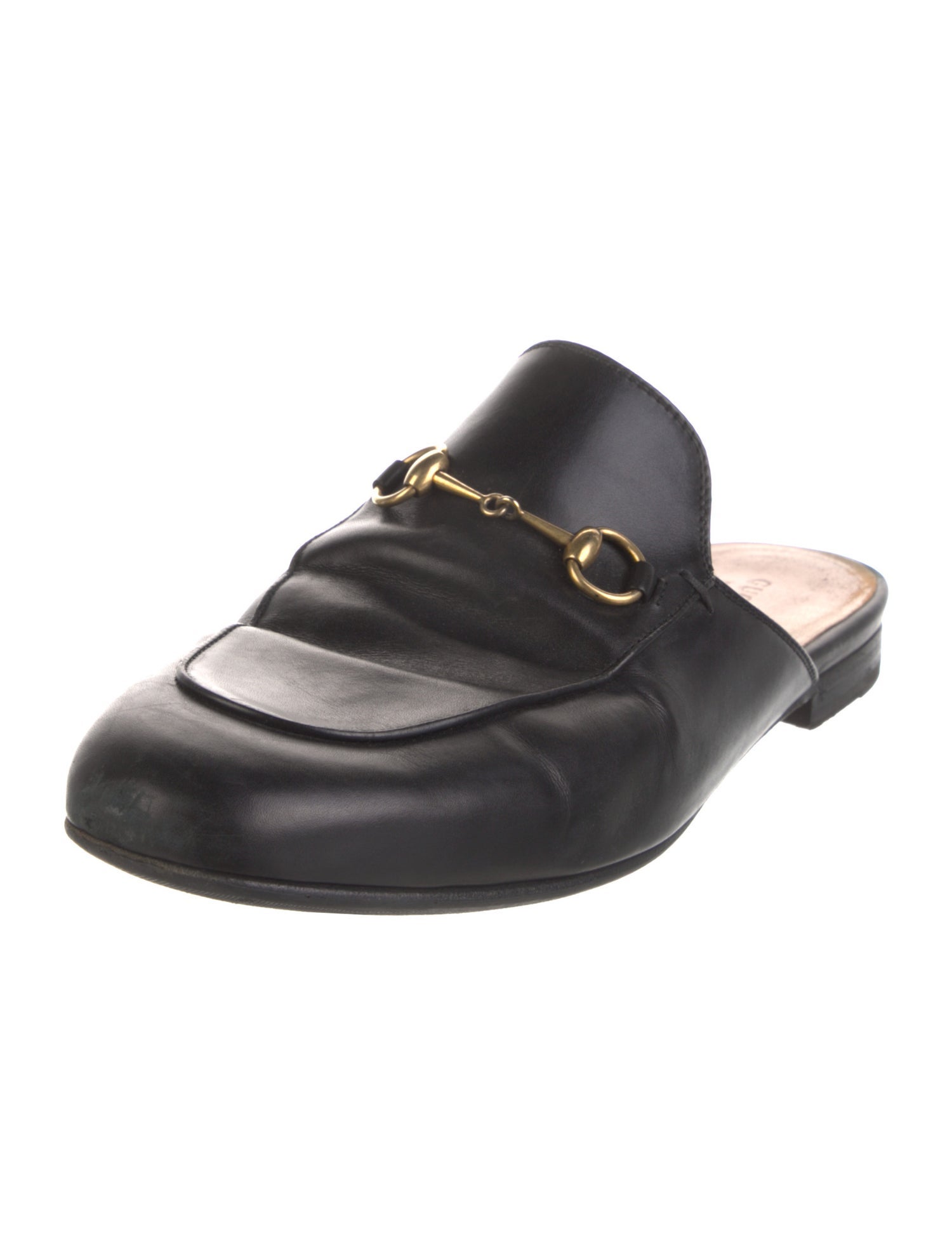 Gucci Horsebit Accent Leather Mules