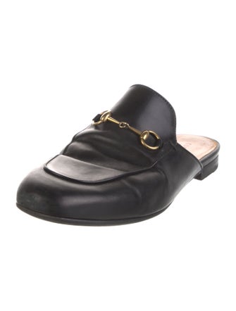 Gucci Horsebit Accent Leather Mules