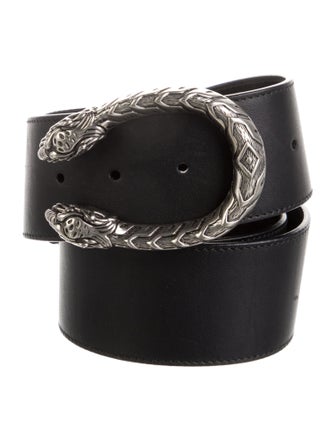 Gucci GG Logo Leather Waist Belt