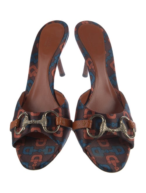 Gucci Satin Printed Slides