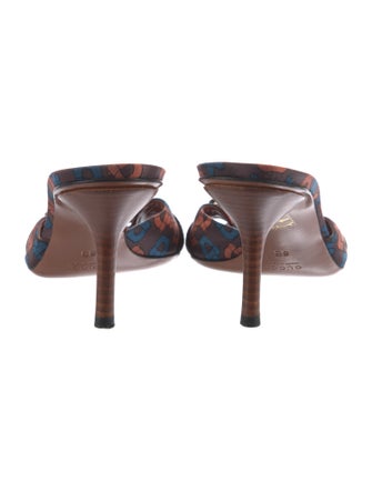 Gucci Satin Printed Slides