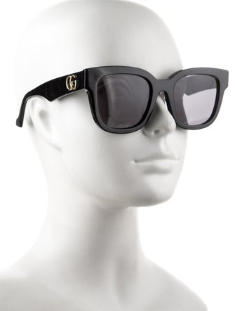 Gucci Double G Logo Wayfarer Sunglasses