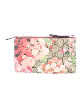 Gucci womens Coated canvas cosmetic bag