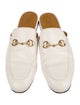 Gucci Horsebit Accent Leather Mules