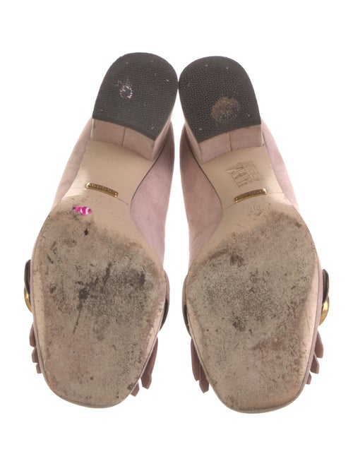 Gucci Double G Logo Suede Pumps