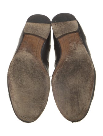 Gucci Horsebit Accent Leather Loafers