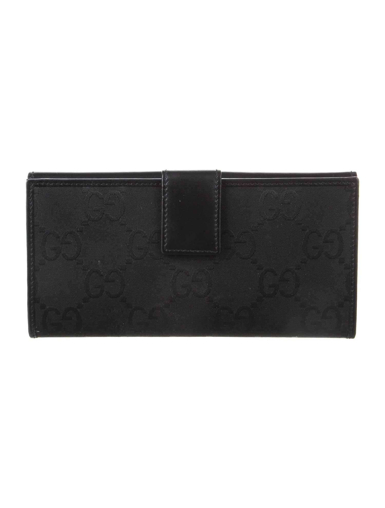 Gucci GG Canvas Calf Leather Continental Wallet