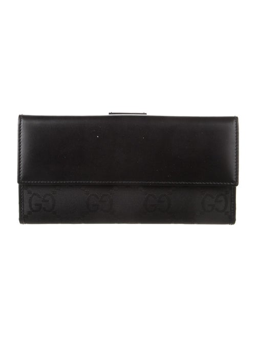 Gucci GG Canvas Calf Leather Continental Wallet