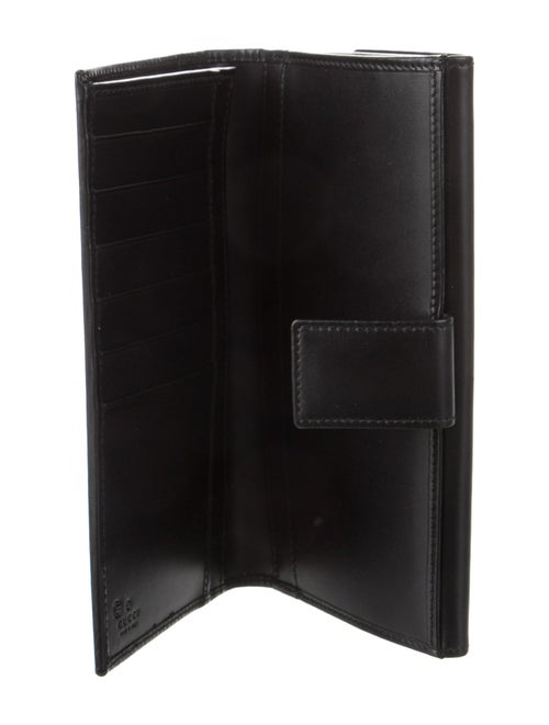 Gucci GG Canvas Calf Leather Continental Wallet