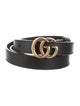 Gucci Double G Logo Skinny Belt