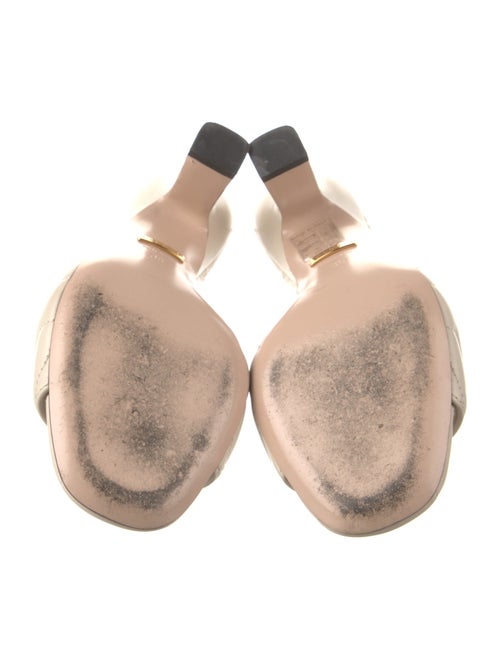 Gucci Double G Logo Leather Slides