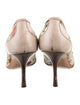 Gucci Flora Print Canvas Slingback Pumps