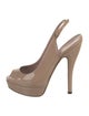 Gucci Patent Leather Slingback Pumps