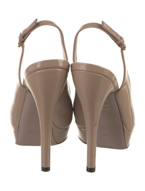 Gucci Patent Leather Slingback Pumps