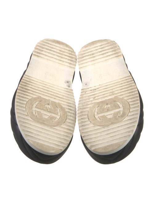 Gucci Double G Logo Leather Slides