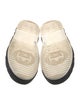 Gucci Double G Logo Leather Slides