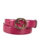 Gucci Interlocking G Logo Patent Leather Belt