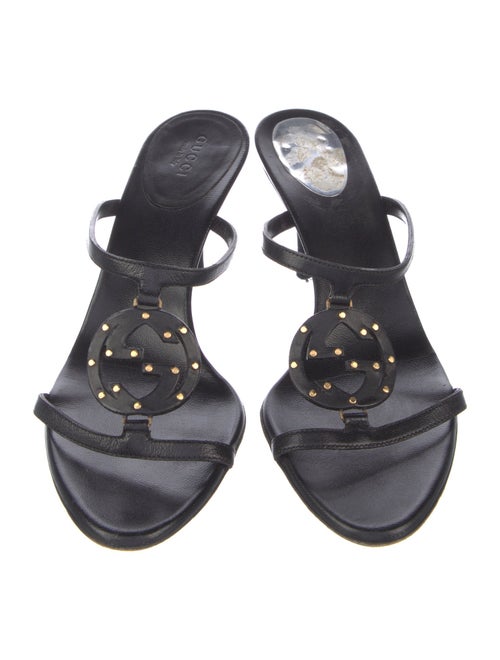 Gucci Leather Studded Accents Slides