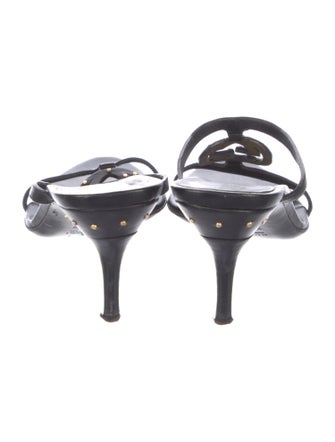 Gucci Leather Studded Accents Slides