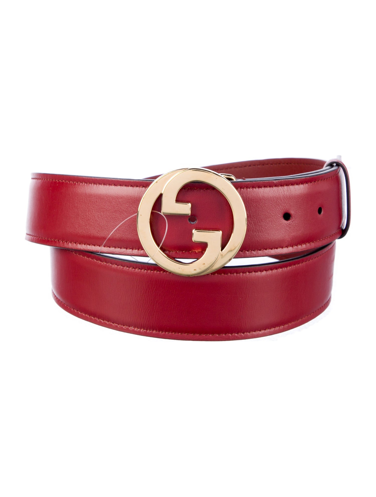 Gucci Interlocking G Logo Leather Belt Kit