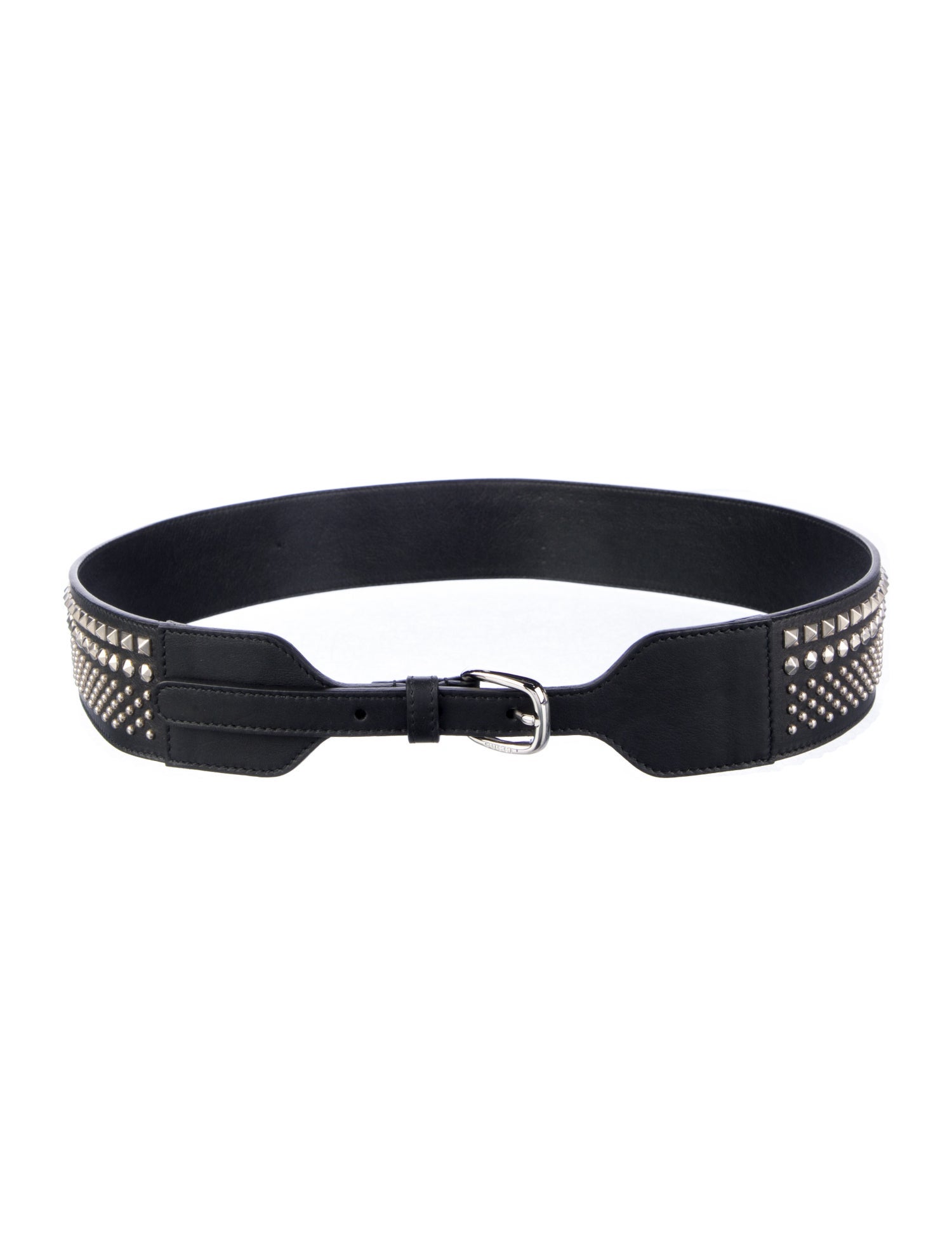 Gucci Leather Studded Accents Waist Belt