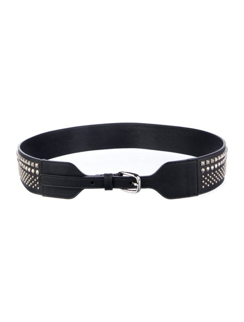Gucci Leather Studded Accents Waist Belt