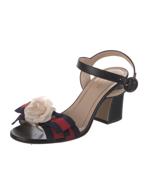 Gucci Leather Colorblock Pattern Sandals