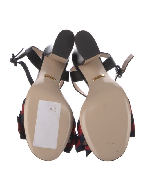 Gucci Leather Colorblock Pattern Sandals