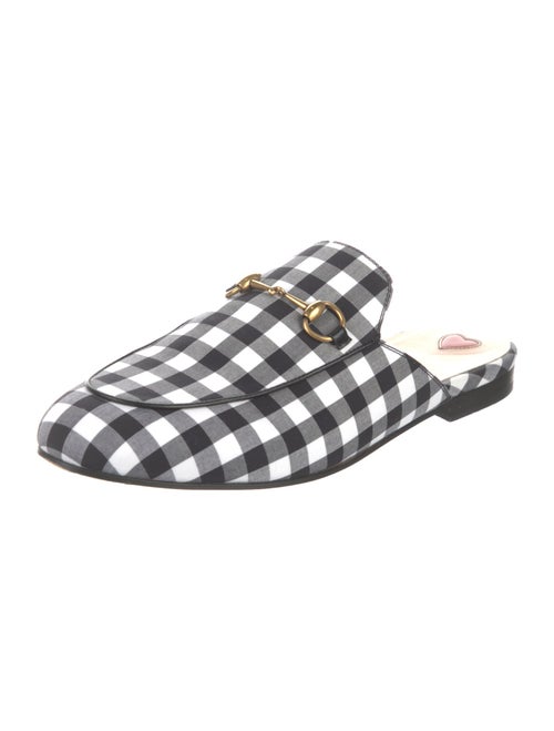 Gucci Horsebit Accent Striped Mules