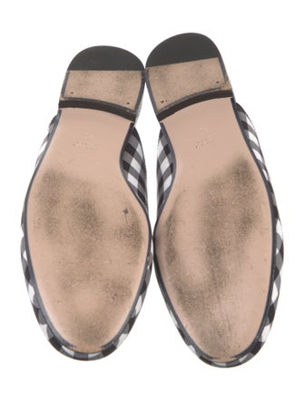 Gucci Horsebit Accent Striped Mules