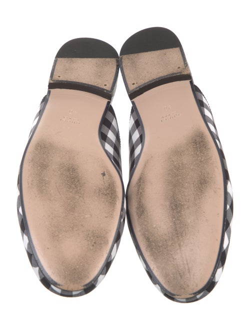 Gucci Horsebit Accent Striped Mules