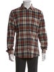 Gucci Plaid Print Long Sleeve Shirt