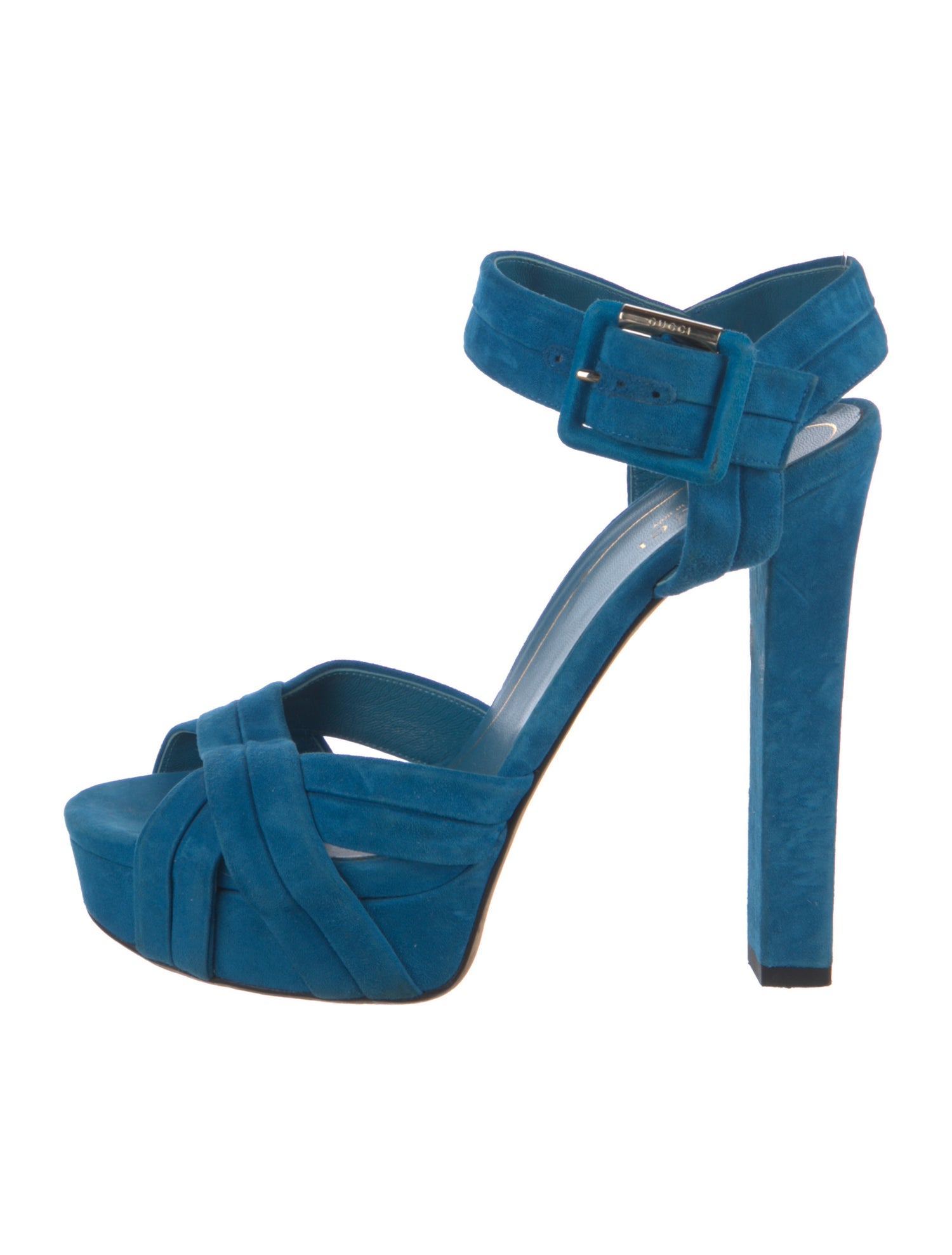 Gucci Suede Slingback Sandals