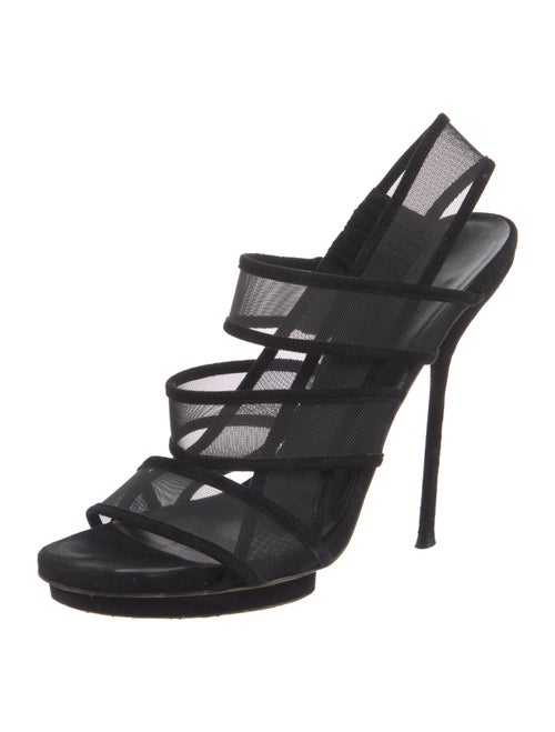 Gucci Suede Slingback Sandals