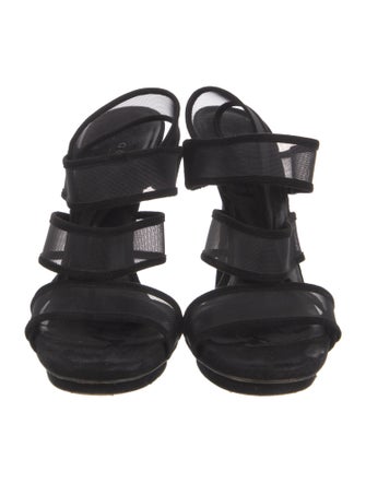 Gucci Suede Slingback Sandals