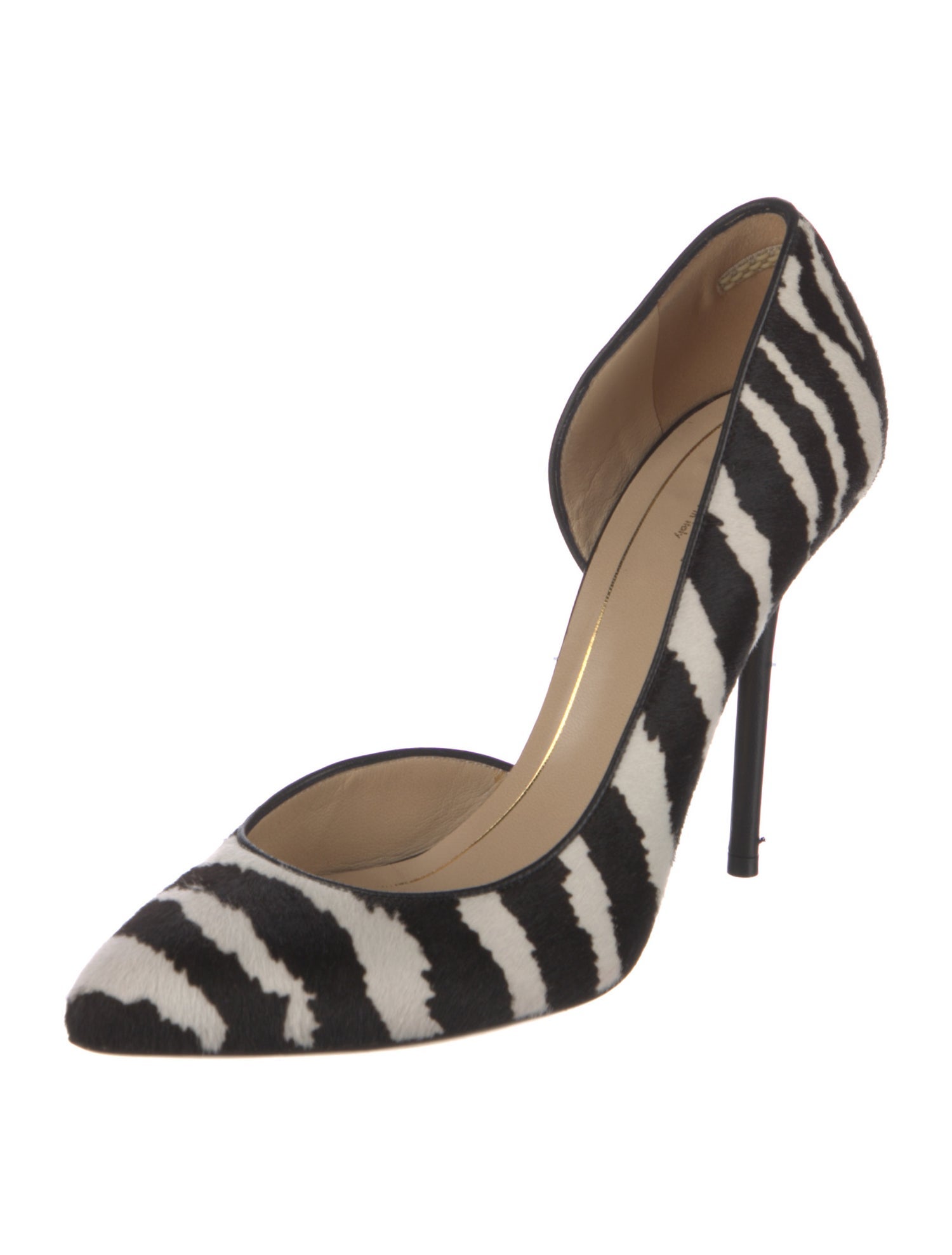 Gucci Ponyhair Animal Print D'Orsay Pumps