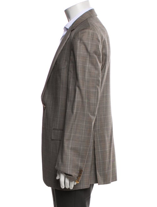 Gucci Wool Plaid Print Blazer