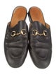 Gucci Horsebit Accent Leather Mules